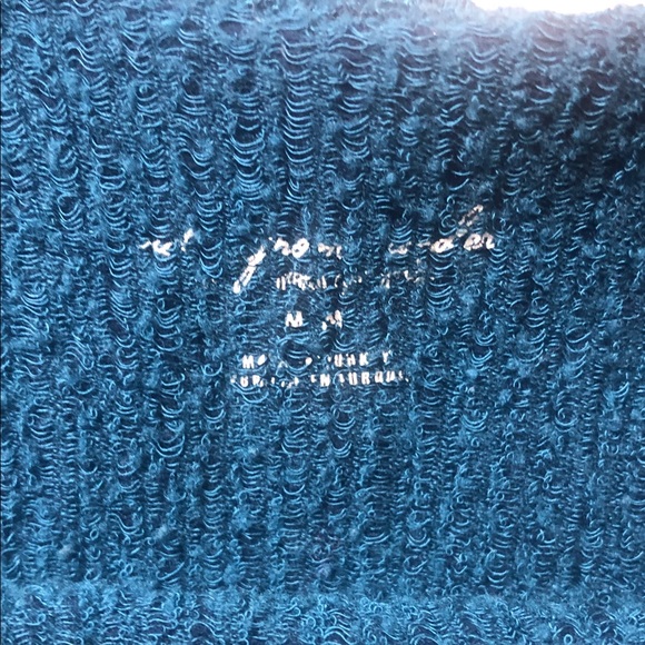 Urban Outfitters Dark Teal Ribbed Crop Top - Picture 2 of 4